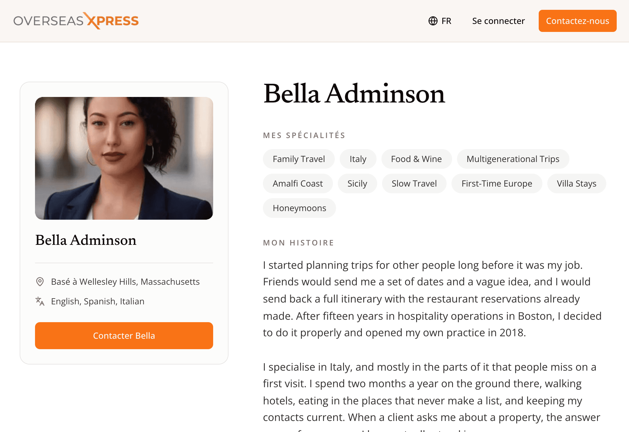 Profil conseiller Overseas Xpress